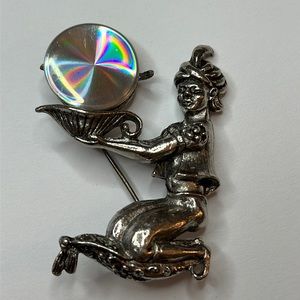 Refraction Genie Brooch Vintage